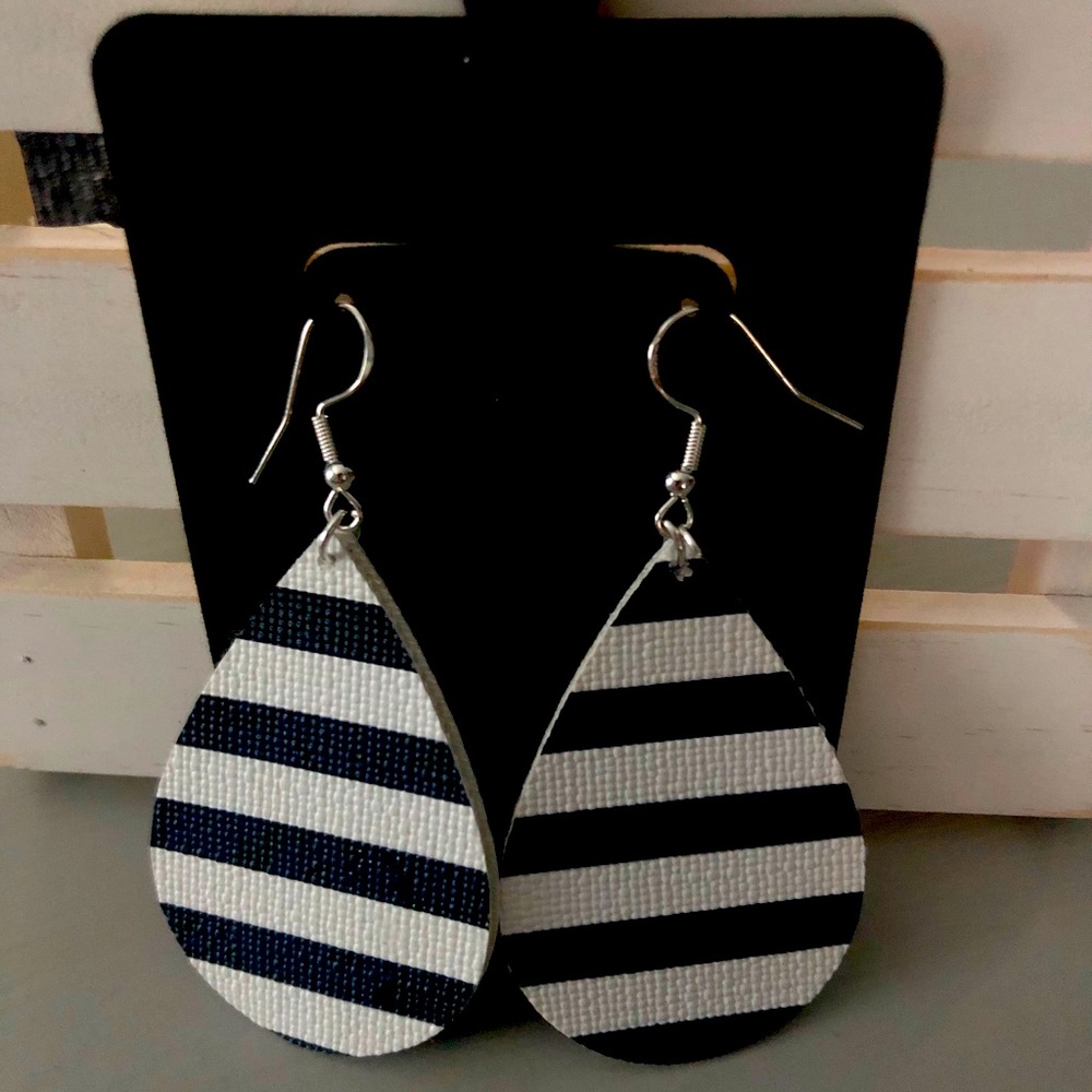 Faux Leather Earrings